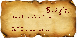Buczák Ádám névjegykártya